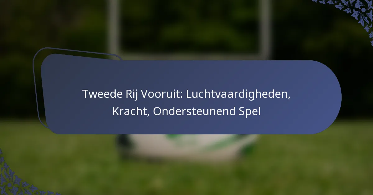 Tweede Rij Vooruit: Luchtvaardigheden, Kracht, Ondersteunend Spel